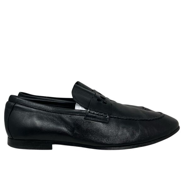 Carolina Herrera Black‎ Leather Doma Insignia Cut Out Horsebit Loafers main image 11